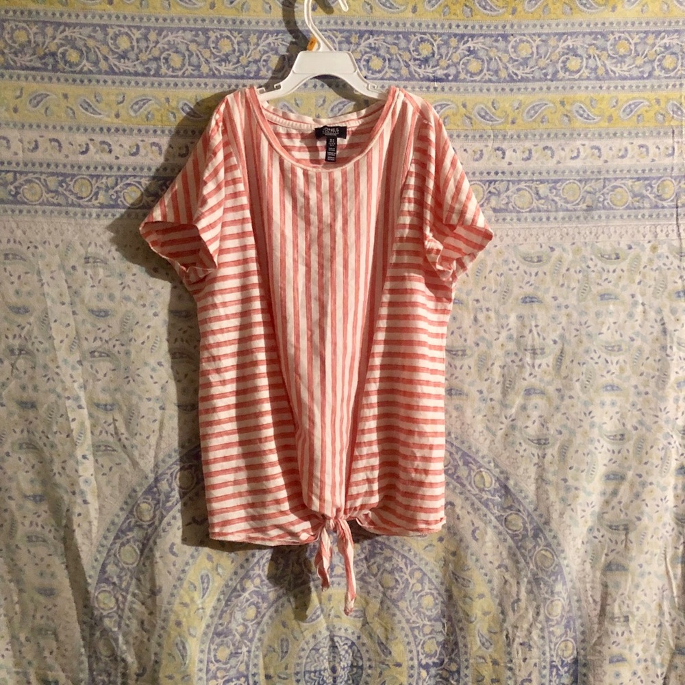 jones NY tie blouse